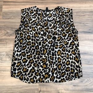 J.Crew silk leopard blouse